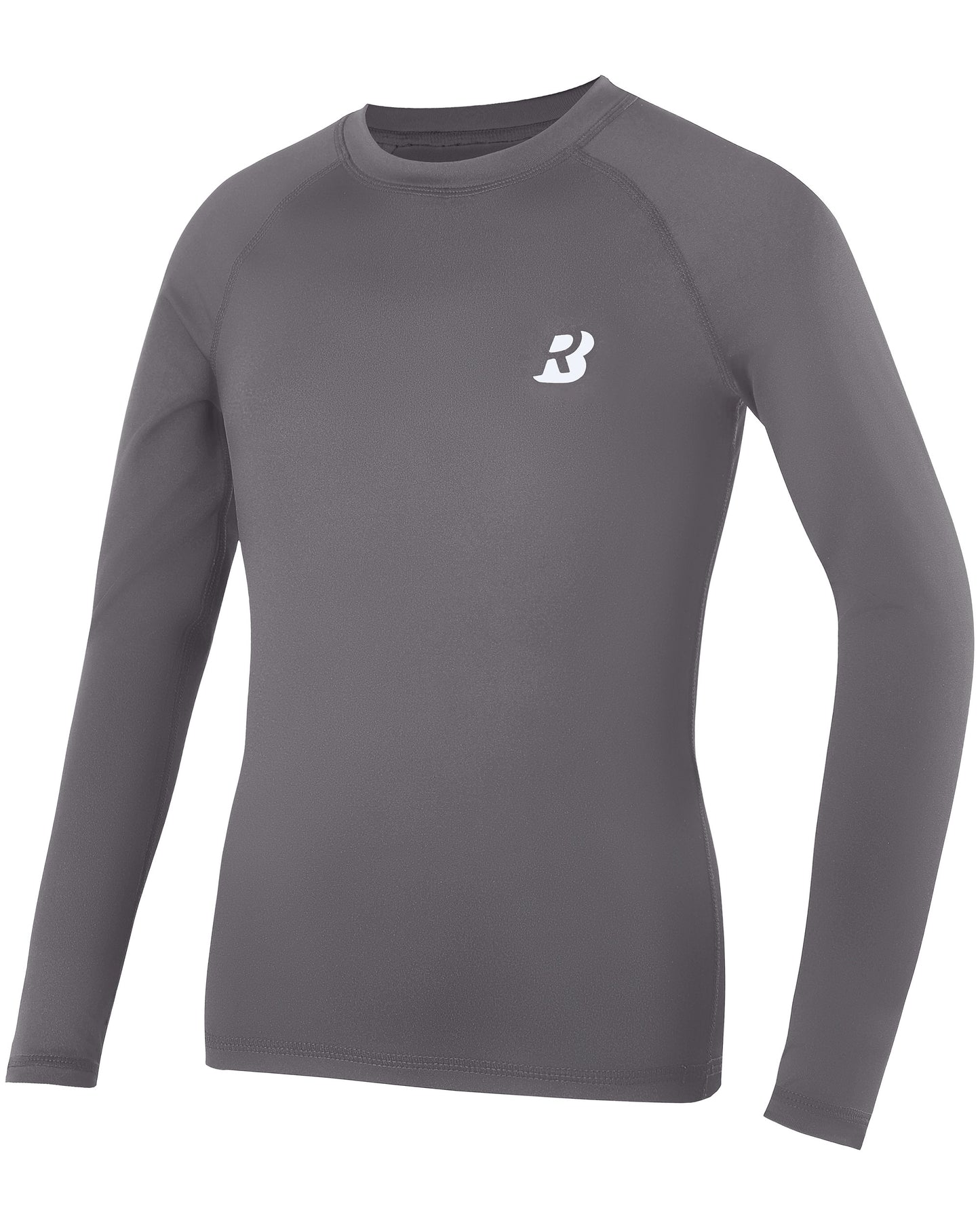 Roadbox Boys Youth Compression Shirts - Long Sleeve Athletic Undershirt Kids Quick Dry Base Layers for Baseball Soccer