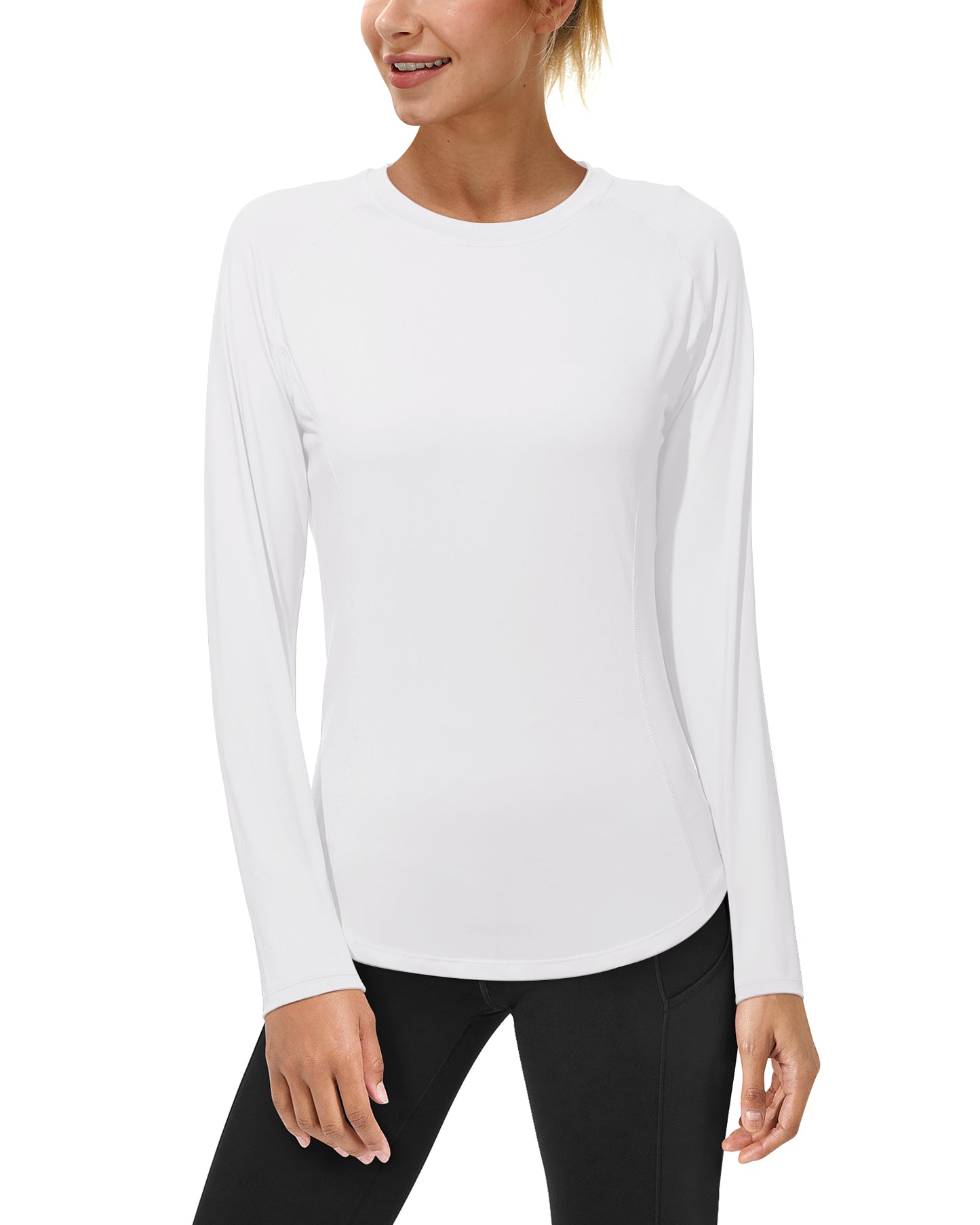 Roadbox Women's Long Sleeve UV Sun Shirts UPF 50+ Workout Swim Rash Guard Tops