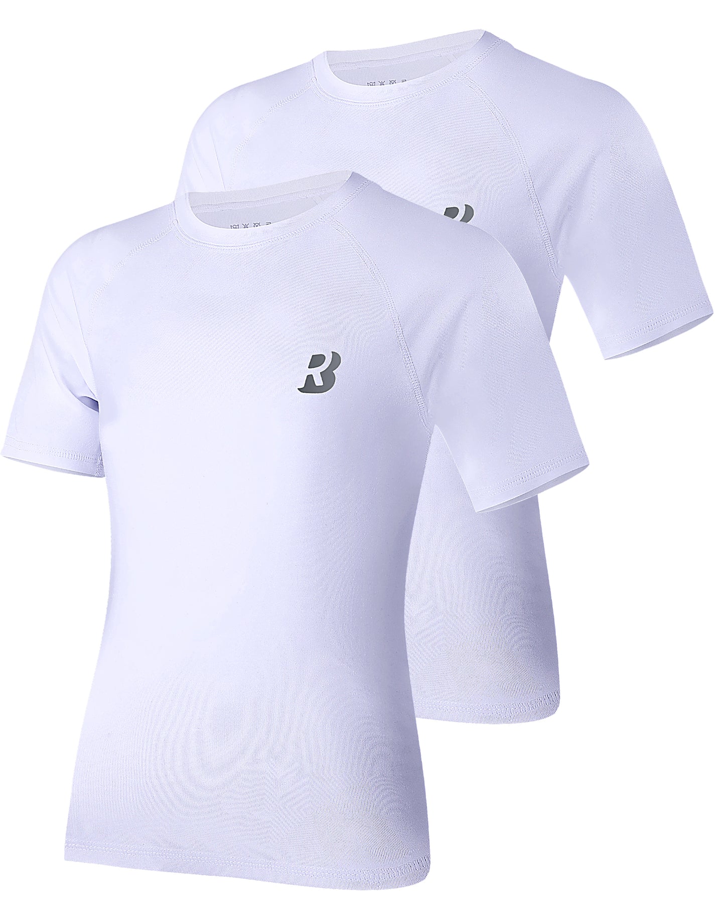 Roadbox Boys Youth Compression Shirt - Short Sleeve Undershirt for Kids Quick Dry Athletic Baseball T-Shirt Base Layer