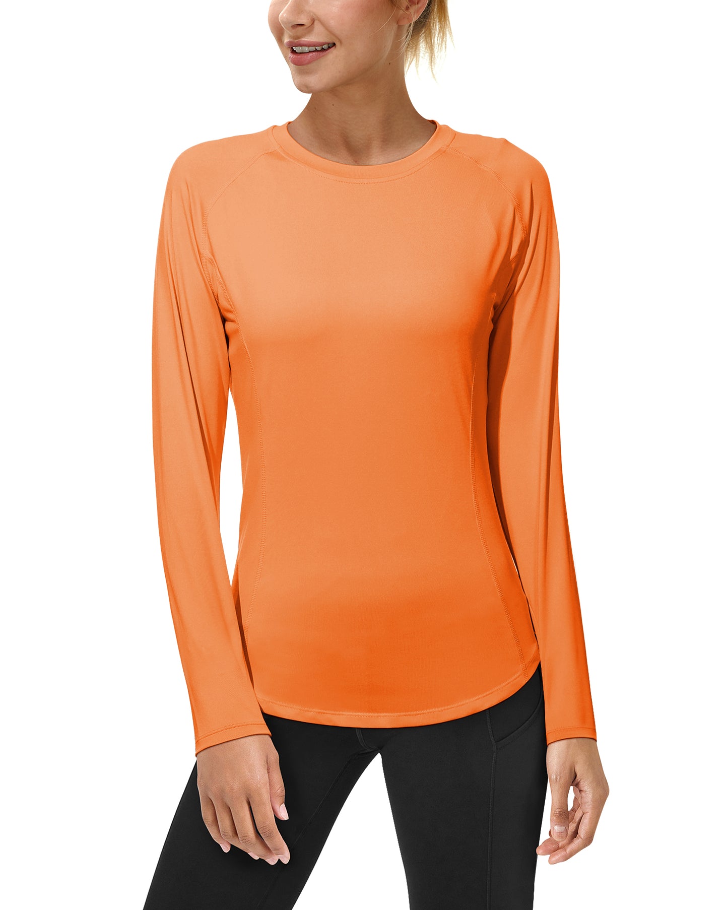 Roadbox Women's Long Sleeve UV Sun Shirts UPF 50+ Workout Swim Rash Guard Tops