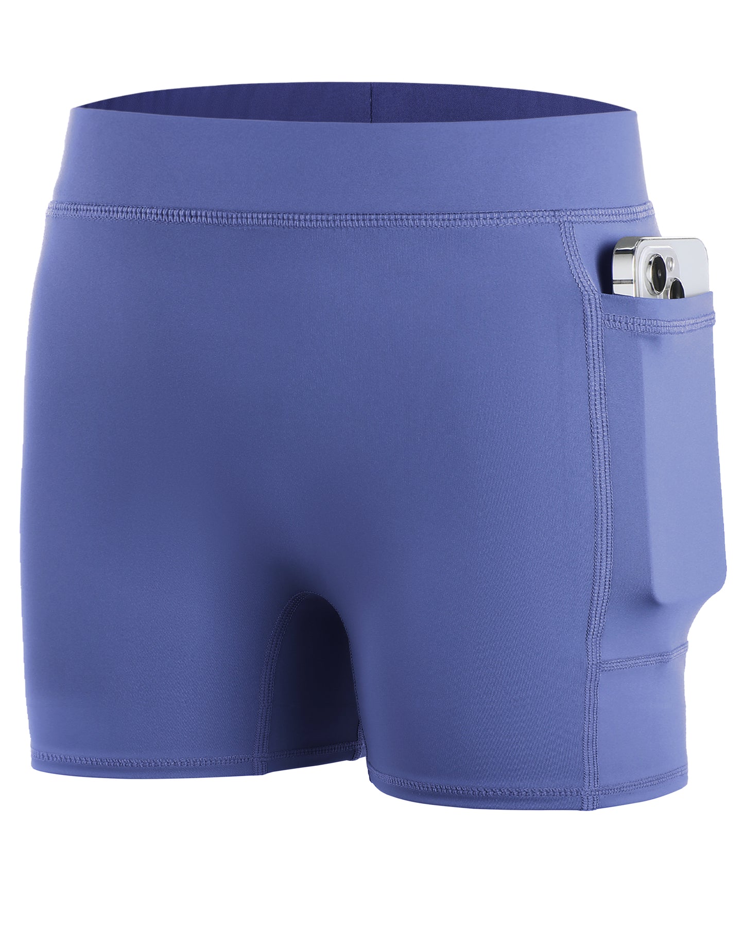 Roadbox Girls Volleyball Compression Shorts, Kids Spandex Biker Shorts with Pockets, Athletic Short for Yoga Gymnastics Dance