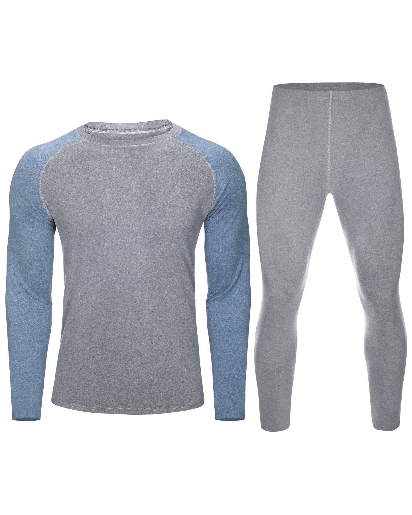 Roadbox Thermal Underwear for Men Microfleece Lined Long Johns Base Layer Sports Compression Top and Bottom Set