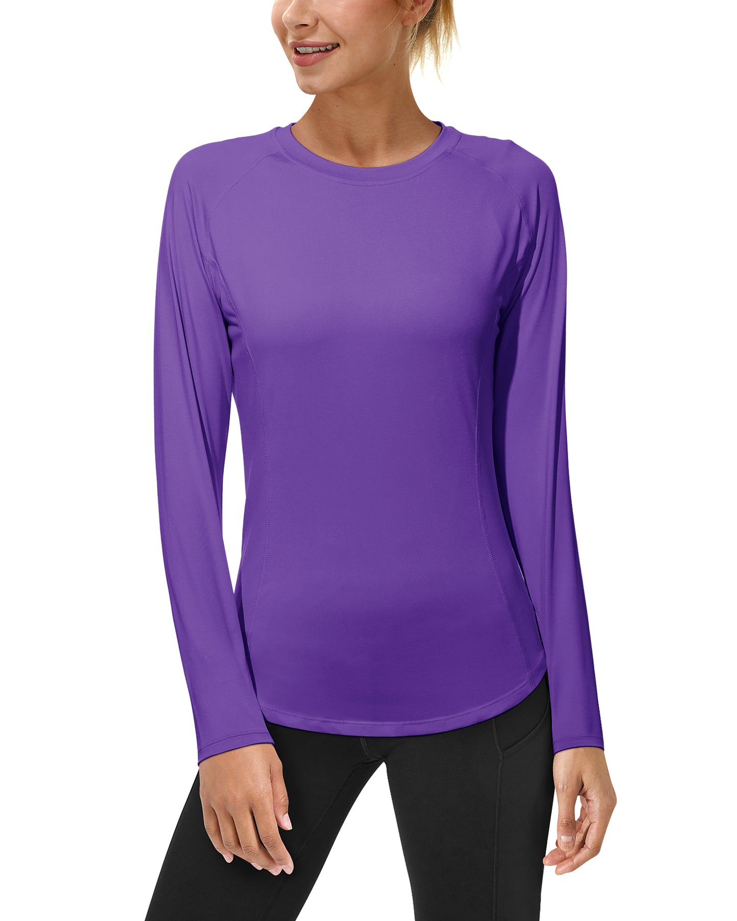 Roadbox Women's Long Sleeve UV Sun Shirts UPF 50+ Workout Swim Rash Guard Tops