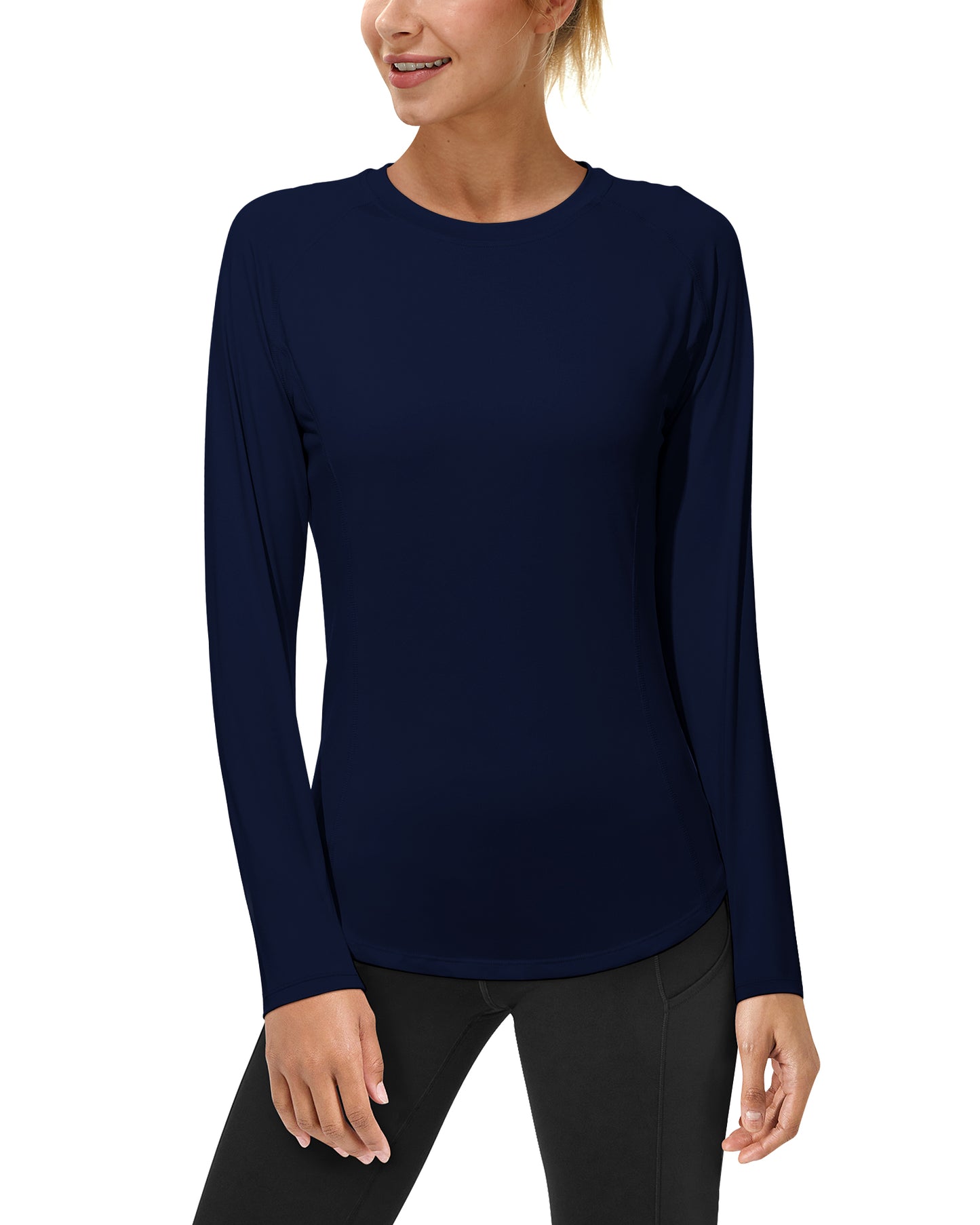 Roadbox Women's Long Sleeve UV Sun Shirts UPF 50+ Workout Swim Rash Guard Tops