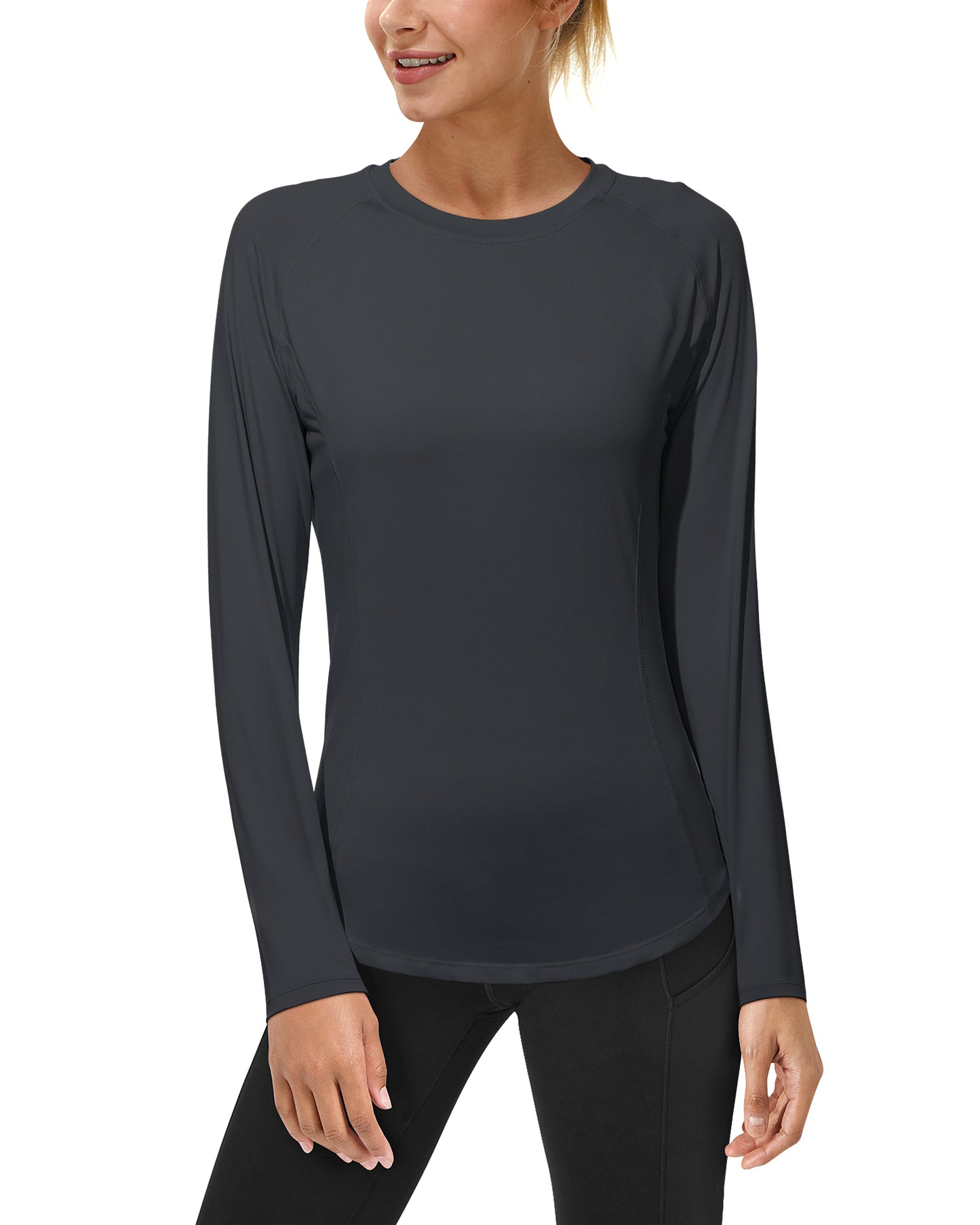 Roadbox Women's Long Sleeve UV Sun Shirts UPF 50+ Workout Swim Rash Guard Tops