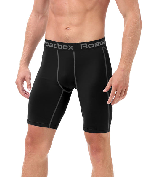 Roadbox Compression Shorts for Men - Cool Dry Athletic Workout Underwear Running Gym Spandex Baselayer Boxer Briefs