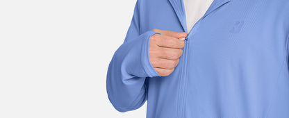 Roadbox Men's UPF 50+ Sun Hoodie Jacket, Full Zip UV Protection Long Sleeve Shirt, Lightweight Breathable for Fishing Hiking