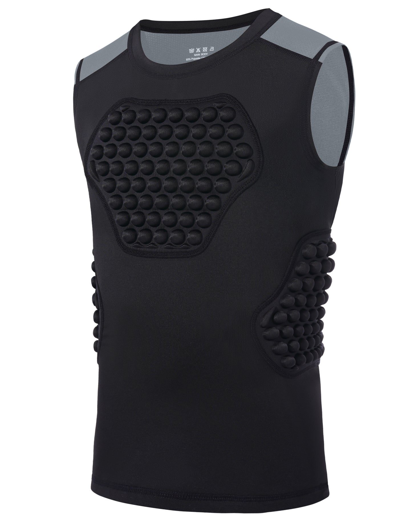 Roadbox Baseball Chest Protector Youth, Padded Compression Shirt Heart Guard Sternum Rib Gear for Football Softball Lacrosse