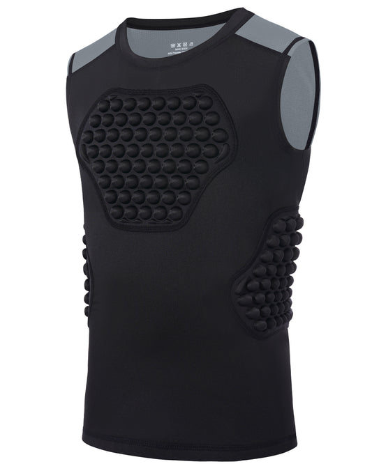 Roadbox Youth Baseball Chest Protector, Kids Softball Padded Compression Shirt, Rib Heart Sternum Guard for Football Lacrosse