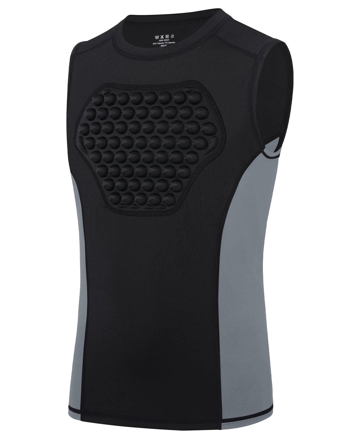 Roadbox Youth Baseball Chest Protector, Heart Guard Sternum Protection Padded Compression Shirt Softball Football Lacrosse