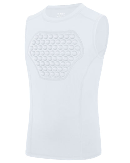 Roadbox Youth Baseball Chest Protector, Heart Guard Sternum Protection Padded Compression Shirt Softball Football Lacrosse