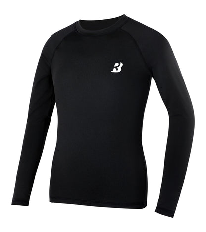 Roadbox Boys Youth Compression Shirts - Long Sleeve Athletic Undershirt Kids Quick Dry Base Layers for Baseball Soccer