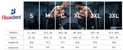 Roadbox Men's MMA BJJ Jiu Jitsu Shorts, No Gi Grappling Boxing Shorts
