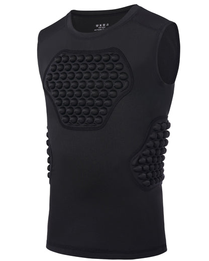 Roadbox Baseball Chest Protector Youth, Padded Compression Shirt Heart Guard Sternum Rib Gear for Football Softball Lacrosse