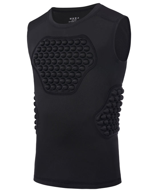 Roadbox Baseball Chest Protector Youth, Padded Compression Shirt Heart Guard Sternum Rib Gear for Football Softball Lacrosse