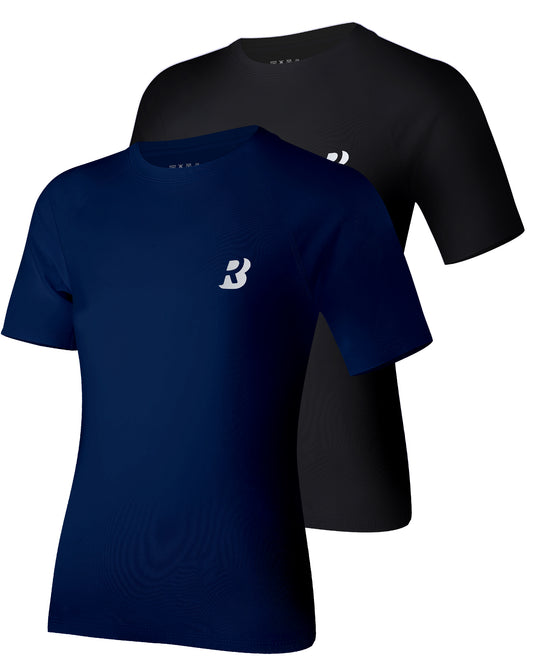 Roadbox Boys Youth Compression Shirt - Short Sleeve Undershirt for Kids Quick Dry Athletic Baseball T-Shirt Base Layer