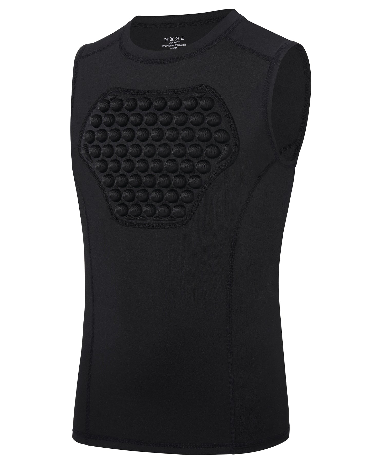 Roadbox Youth Baseball Chest Protector, Heart Guard Sternum Protection Padded Compression Shirt Softball Football Lacrosse