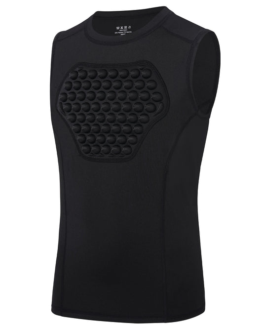 Roadbox Youth Baseball Chest Protector, Heart Guard Sternum Protection Padded Compression Shirt Softball Football Lacrosse