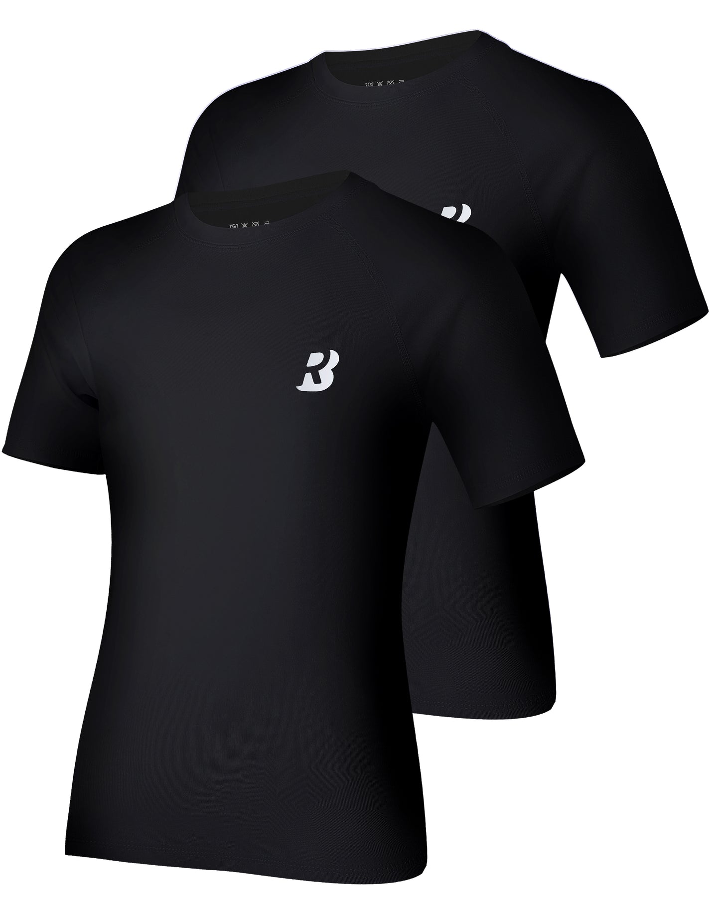 Roadbox Boys Youth Compression Shirt - Short Sleeve Undershirt for Kids Quick Dry Athletic Baseball T-Shirt Base Layer