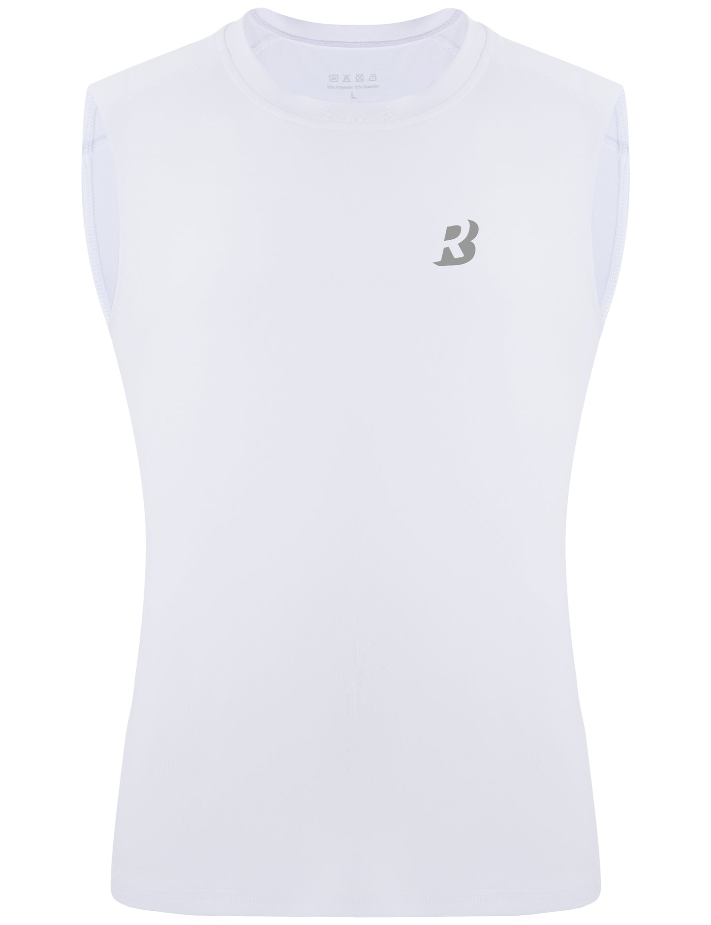 Roadbox Boys Sleeveless Compression Shirt, Youth Quick Dry Undershirt, Athletic Soft Tank Tops Sport Shirts for Basketball