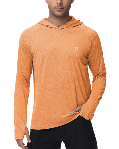 Roadbox UPF 50+ Fishing Shirts for Men Long Sleeve UV Sun Protection Hoodie Outdoor Hiking Shirts