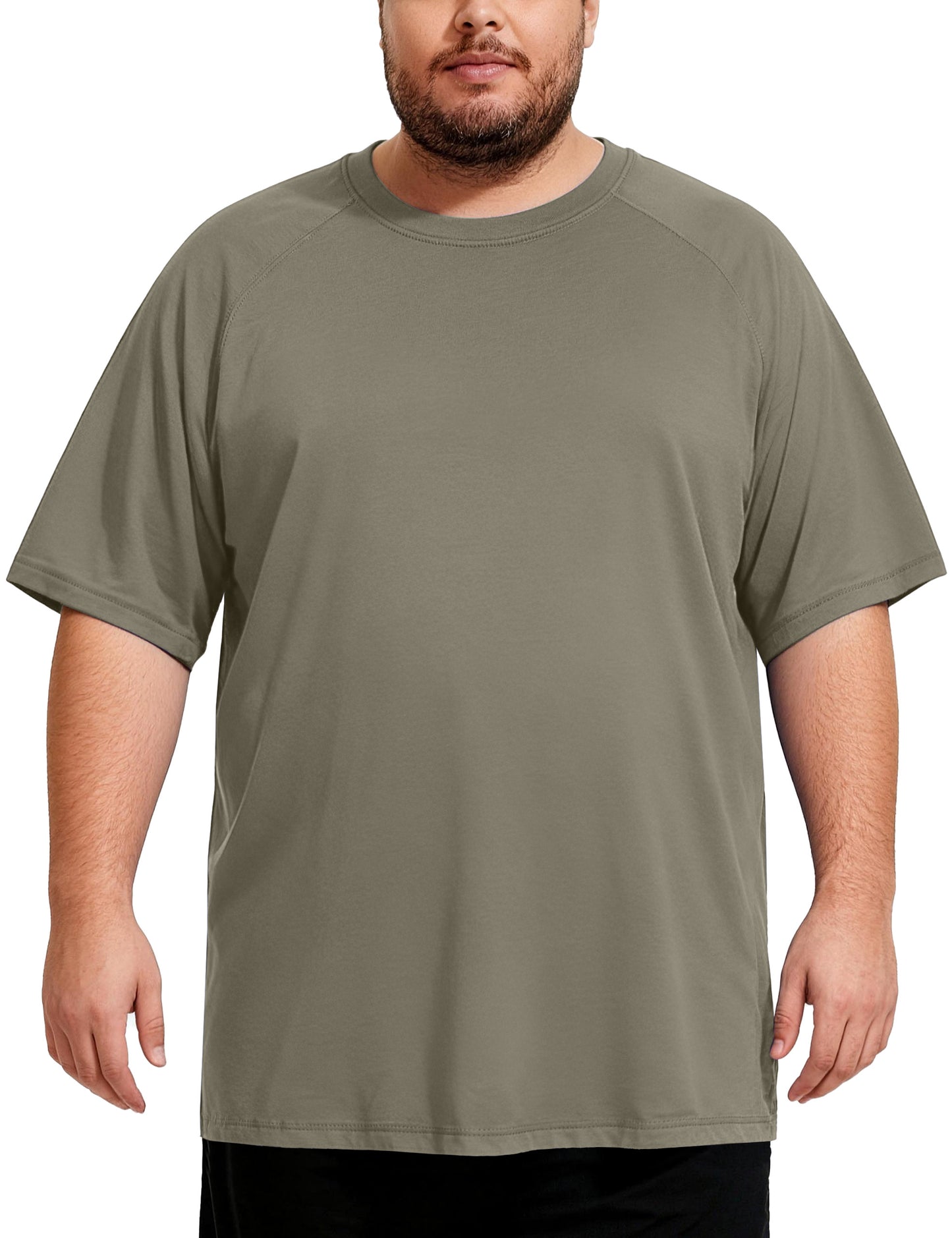 Men's Big and Tall Swim Shirts, UPF 50+ Sun Protection Short Sleeve Rash Guard, Quick Dry T-Shirt for Beach and Surfing