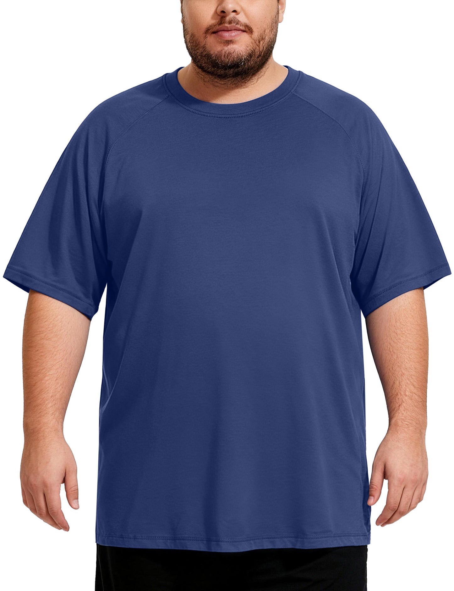 Men's Big and Tall Swim Shirts, UPF 50+ Sun Protection Short Sleeve Rash Guard, Quick Dry T-Shirt for Beach and Surfing