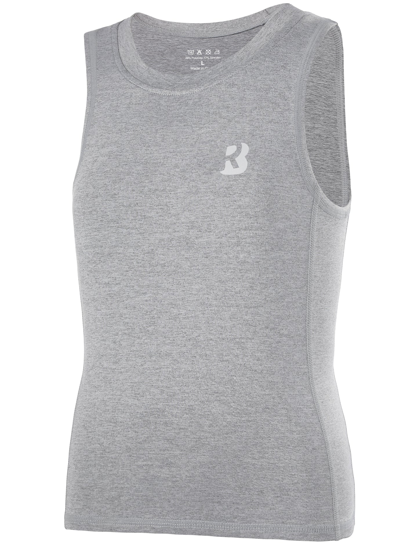 Roadbox Boys Compression Tank Tops, Tagless Soft Athletic Undershirts, Quick Dry Sleeveless Base Layer Shirt for Kids Youth