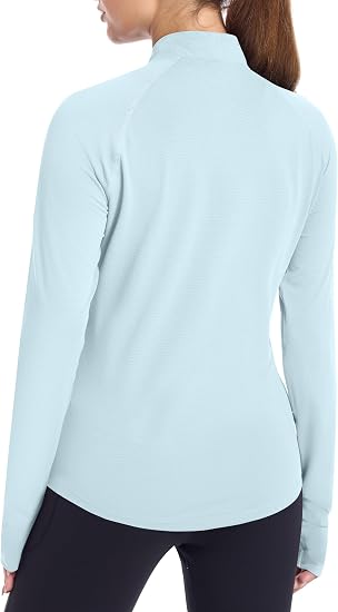 Roadbox Women's UPF 50+ Lightweight Athletic Jackets, Zip Up Long Sleeve Sun UV Protection Shirts for Workout Running Hiking