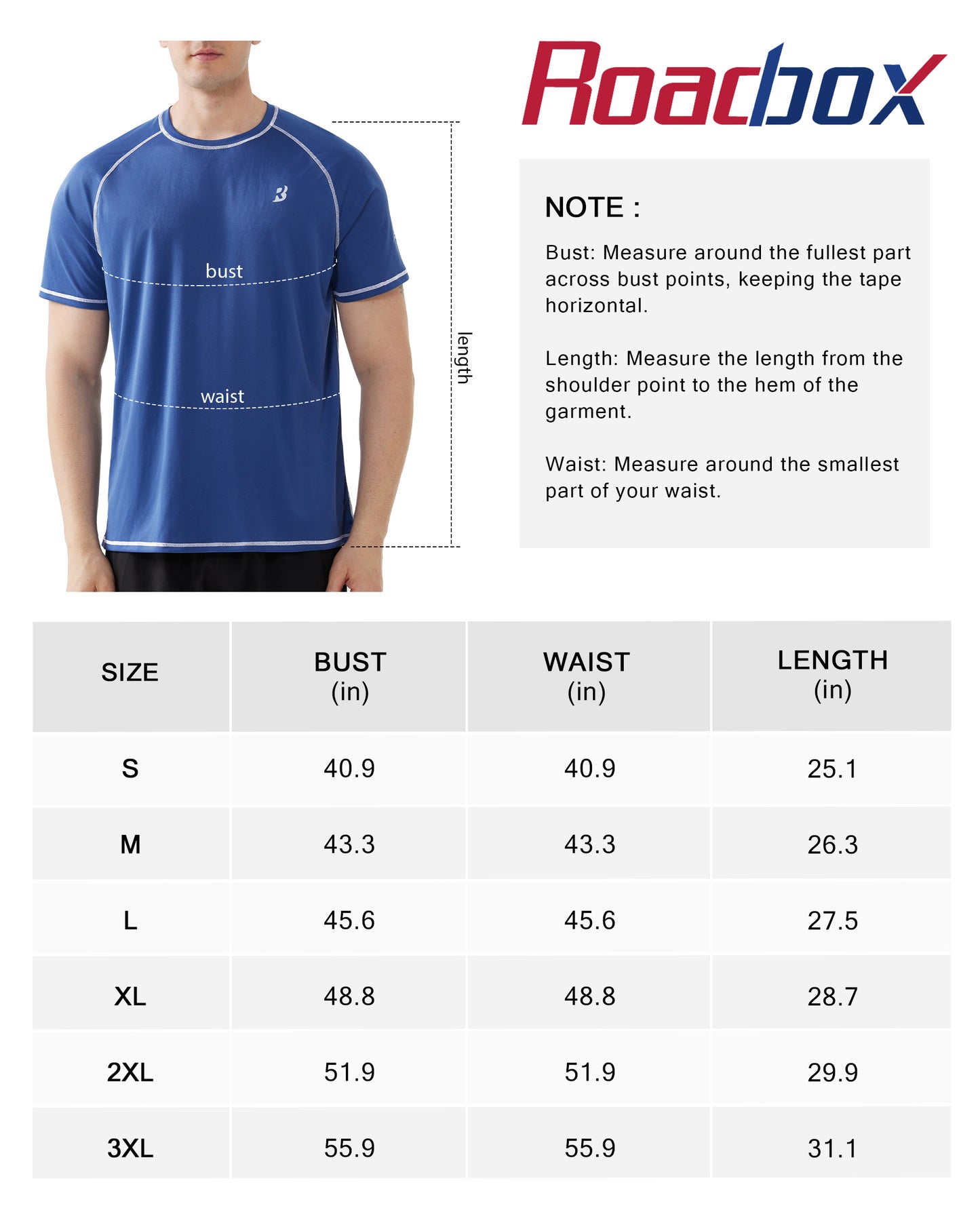 Roadbox Men's UPF 50+ Swim Shirts, Short Sleeve UV Sun Protection Rash Guard T-Shirt, Quick Dry Water Surfing Beach Tees