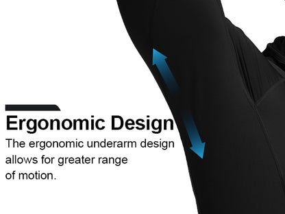 Roadbox Men's Compression Shirt Hoodie with Mask, Long Sleeve Workout Athletic Base Layer, Sports Gym Running Undershirt Top