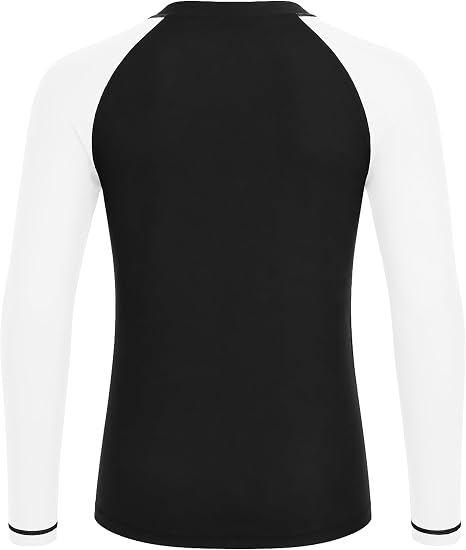 Roadbox Boys BJJ Rash Guard Long Sleeve, Jiu Jitsu No Gi Compression Shirt