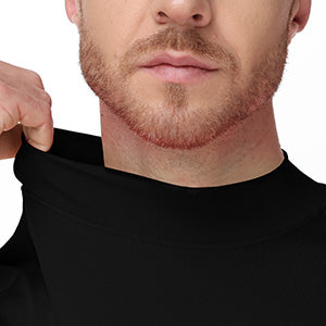 Roadbox Men's Compression Shirt, Mock Turtleneck Long Sleeve Undershirt, Quick Dry Athletic Base Layer for Sports and Workout