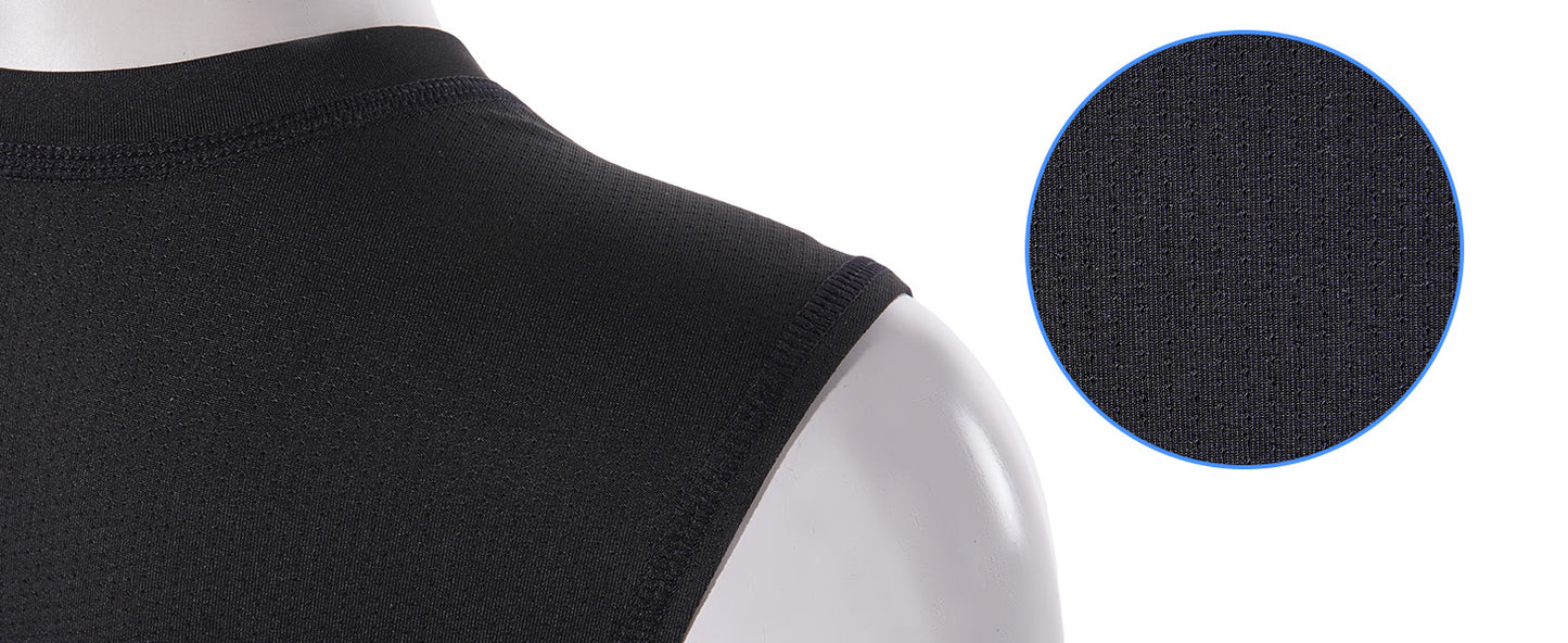 Roadbox Youth Baseball Chest Protector, Kids Softball Padded Compression Shirt, Rib Heart Sternum Guard for Football Lacrosse