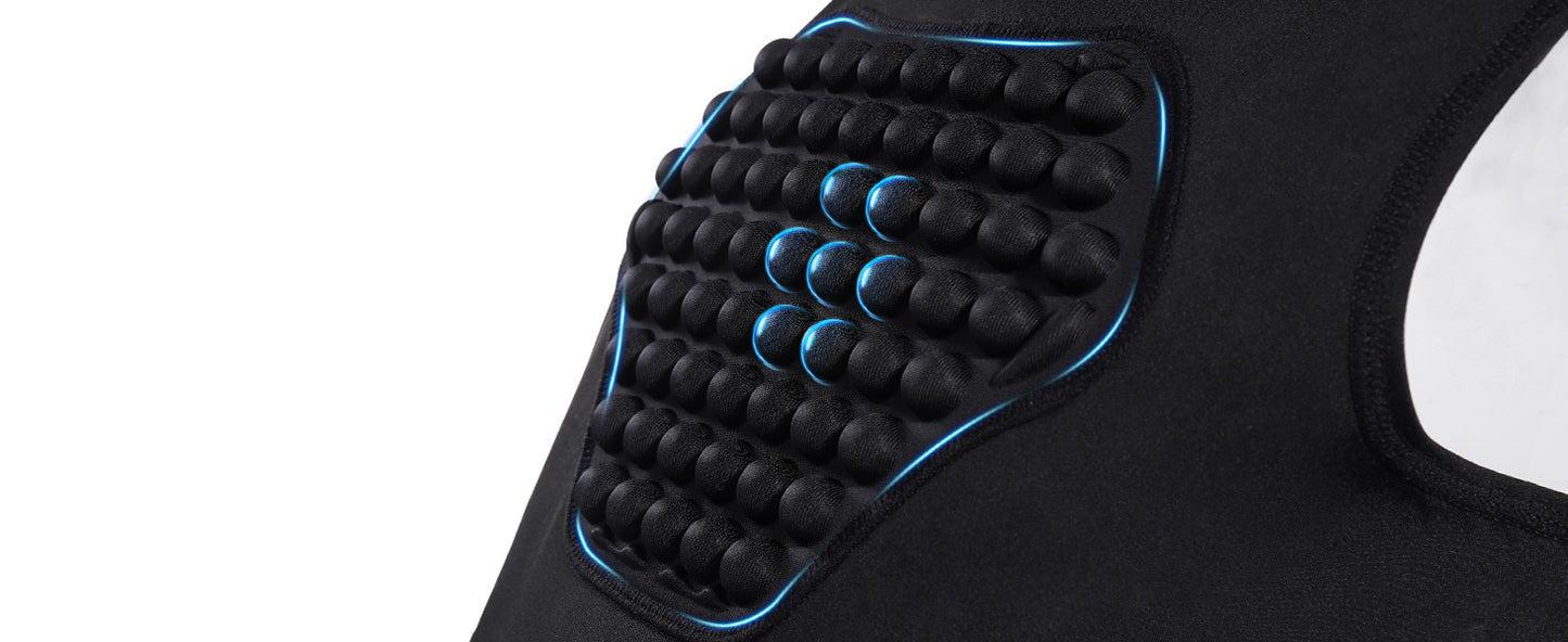 Roadbox Youth Baseball Chest Protector, Kids Softball Padded Compression Shirt, Rib Heart Sternum Guard for Football Lacrosse