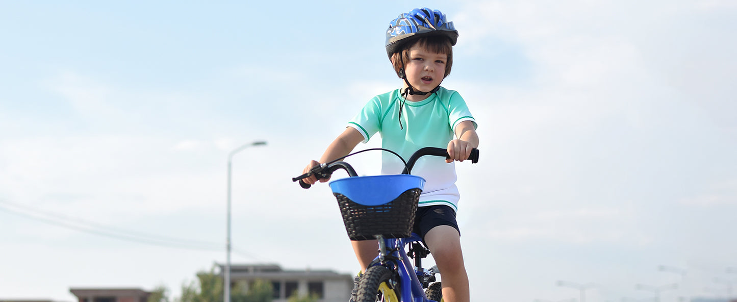 Roadbox Boys Rash Guard Short Sleeve, Swim Shirt UPF 50+ Sun Protection, Quick Dry Kids Rashguard Water Shirt for Surf Beach