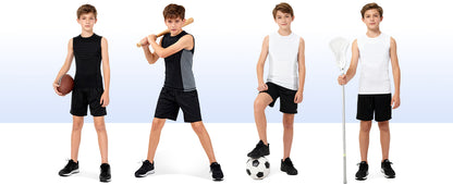Roadbox Youth Baseball Chest Protector, Heart Guard Sternum Protection Padded Compression Shirt Softball Football Lacrosse