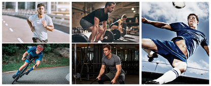 Roadbox Mens Compression Shirt Short Sleeve, V-Neck Gym Running Sports T-Shirt, Cool Dry Athletic Base Layer Undershirts