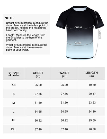 Roadbox Boys Rash Guard Short Sleeve, Swim Shirt UPF 50+ Sun Protection, Quick Dry Kids Rashguard Water Shirt for Surf Beach