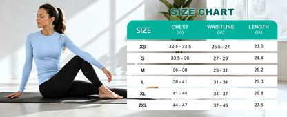 Roadbox Women's Compression Shirt Long Sleeve, Quick Dry Athletic Base Layer Tops, UPF 50+ Running Workout Underscrub Shirts