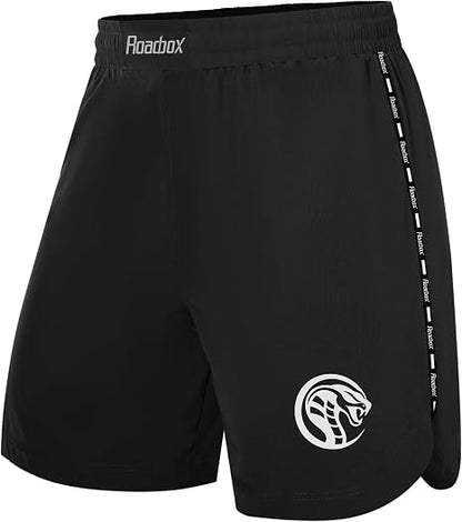 Roadbox Men's MMA BJJ Jiu Jitsu Shorts, No Gi Grappling Boxing Shorts