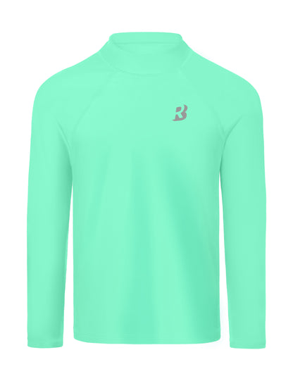 Roadbox Boys UPF 50+ Rash Guard, Swim Shirt Sun Protection Long Sleeve for Kids, Toddler Rashguard Athletic Surf Water Shirts