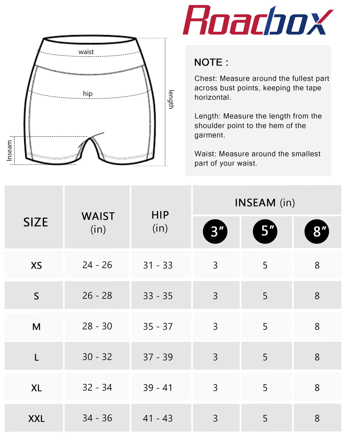 Roadbox Women's Biker Shorts No Front Seam, 3"/5"/8" High Waisted Tummy Control Volleyball Yoga Workout Gym Spandex Shorts