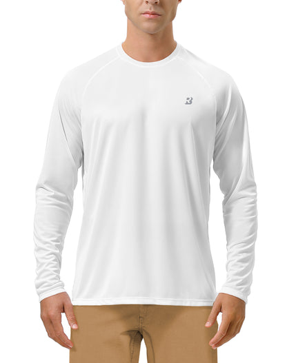 Roadbox UPF 50+ Fishing Shirts for Men Long Sleeve UV Sun Protection Tee Tops