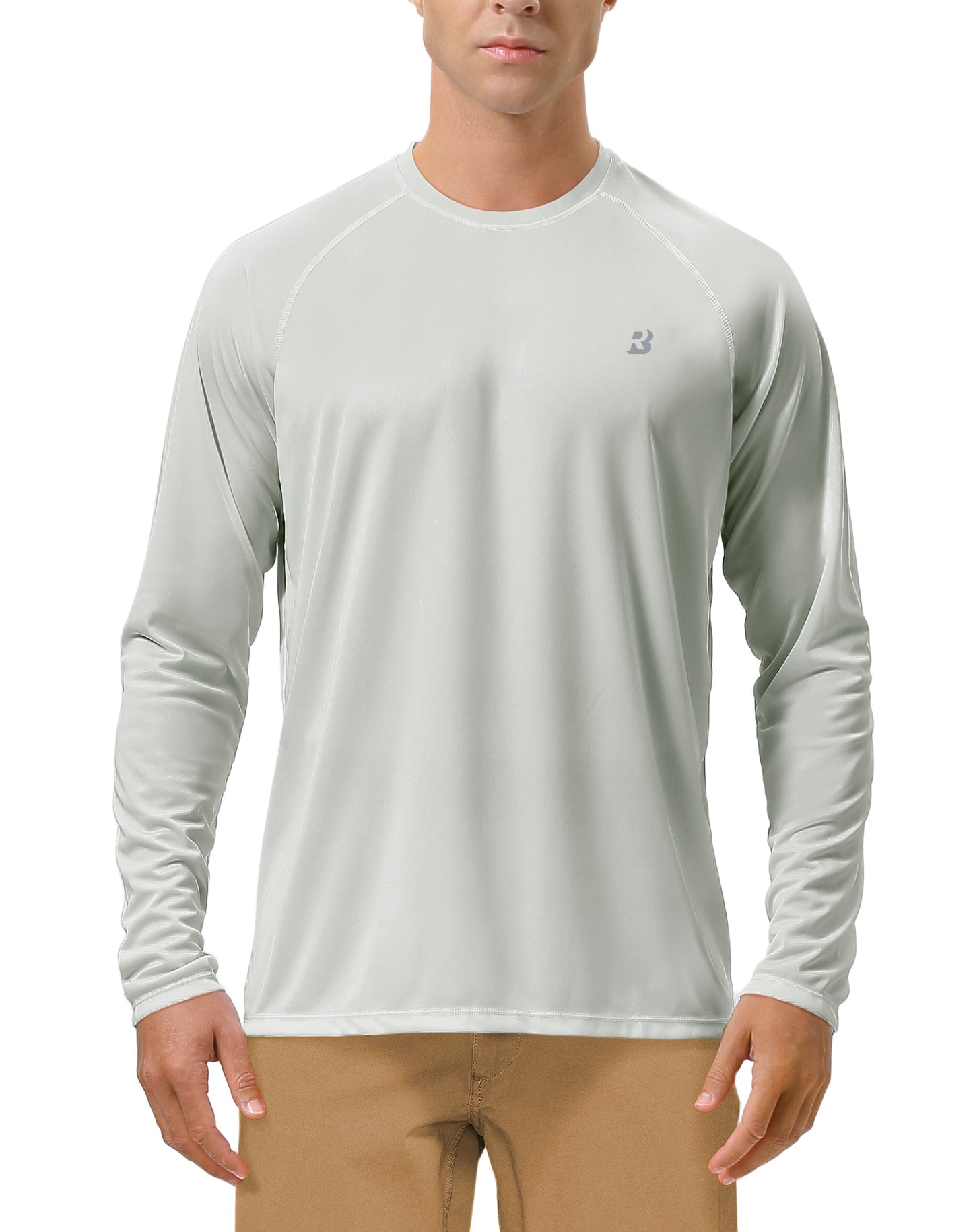 Roadbox UPF 50+ Fishing Shirts for Men Long Sleeve UV Sun Protection Tee Tops