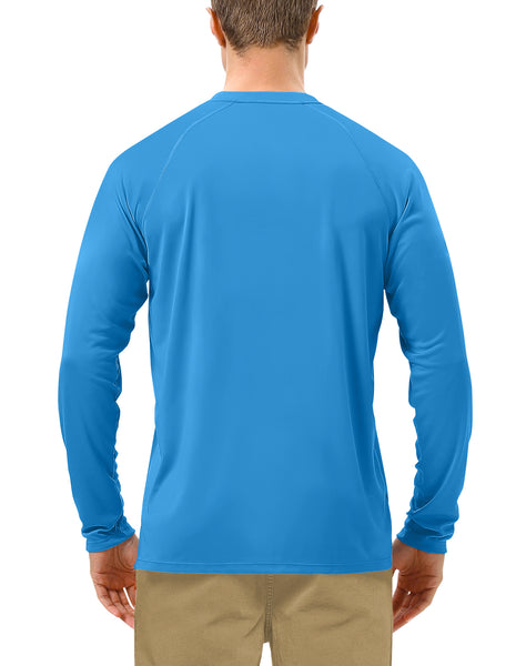 Roadbox UPF 50+ Fishing Shirts for Men Long Sleeve UV Sun Protection Tee Tops