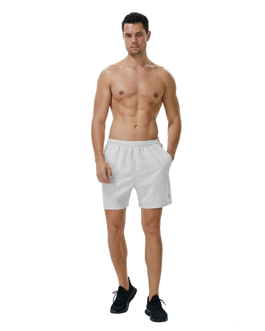 Roadbox Men's 5 Inch Running Athletic Quick Dry Shorts with Pockets for Workout Gym Exercise