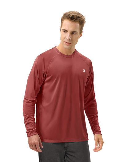 Roadbox UPF 50+ Fishing Shirts for Men Long Sleeve UV Sun Protection Tee Tops