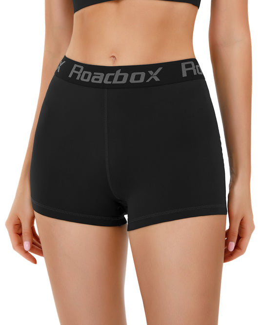Roadbox Performance Spandex Compression Short Leggings: Breathable Athletic Yoga Shorts for Outdoor Gym Exercise