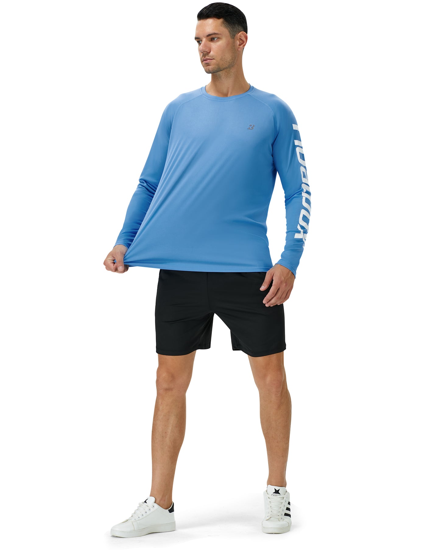 Roadbox Fishing Shirts for Men Long Sleeve UV Sun Protection Tee Tops UPF 50+